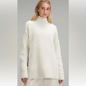 Lululemon, cable-knit relaxed fit sweater